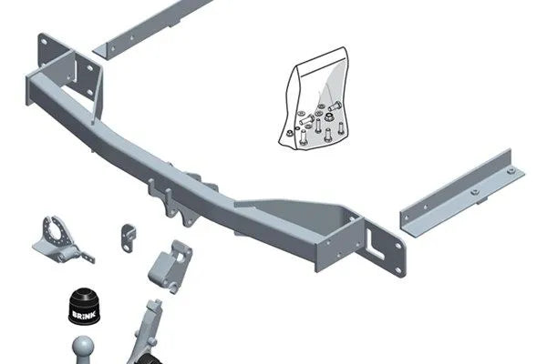 BRINK Anhängevorrichtung für BJ 2010 - 2017 abnehmbar