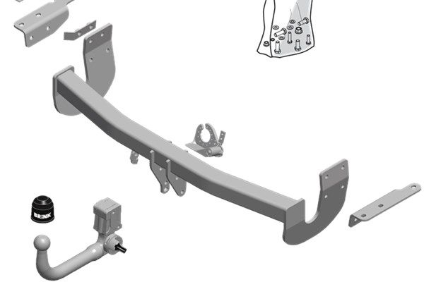 BRINK Anhängevorrichtung für BJ 2014 abnehmbar
