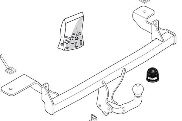 BRINK Anhängevorrichtung für BJ 2004 - 2013 starr