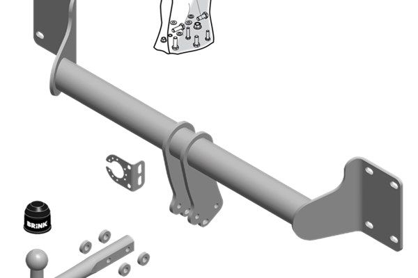 BRINK Anhängevorrichtung für BJ 2006 - 2018 starr