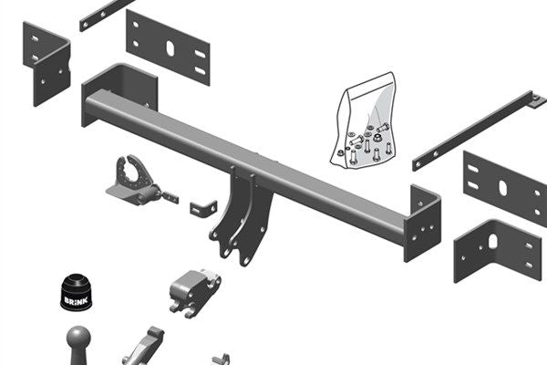 BRINK Anhängevorrichtung für BJ 2011 - 2021 abnehmbar