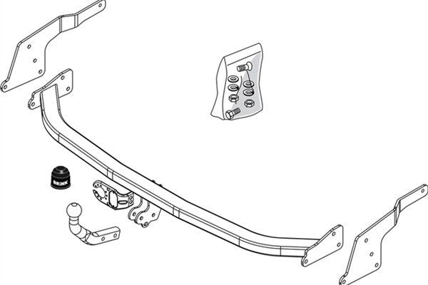 BRINK Anhängevorrichtung für BJ 2002 - 2015 starr