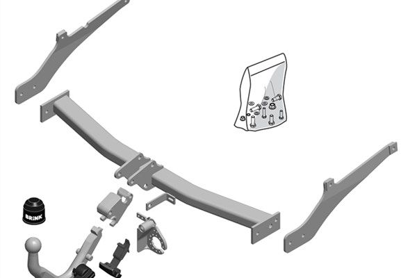 BRINK Anhängevorrichtung für BJ 2012 - 2021 abnehmbar